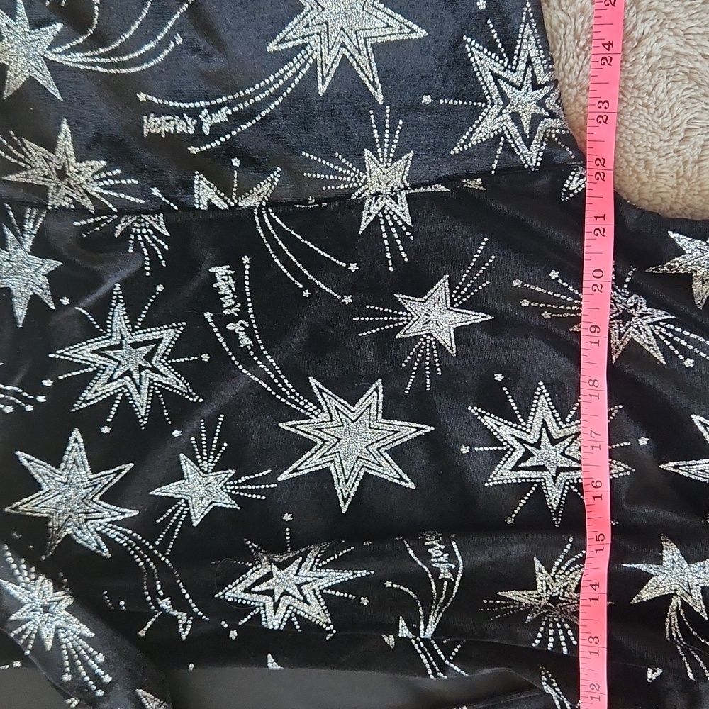 Victoria's Srcret Black Velvet Star Glitter Limited Edition Robe Kimono M/L - Picture 9 of 11